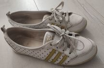 Adidas NEO skórzane baleriny damskie