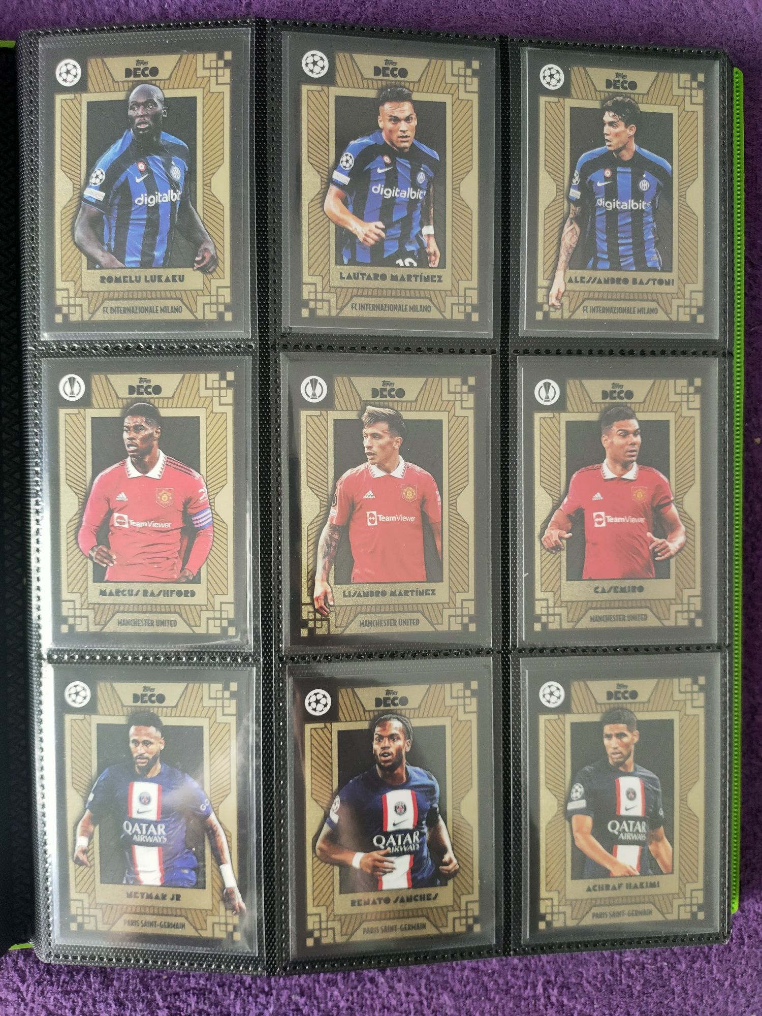 Karty Topps Deco 42 bazowe + 16 insert