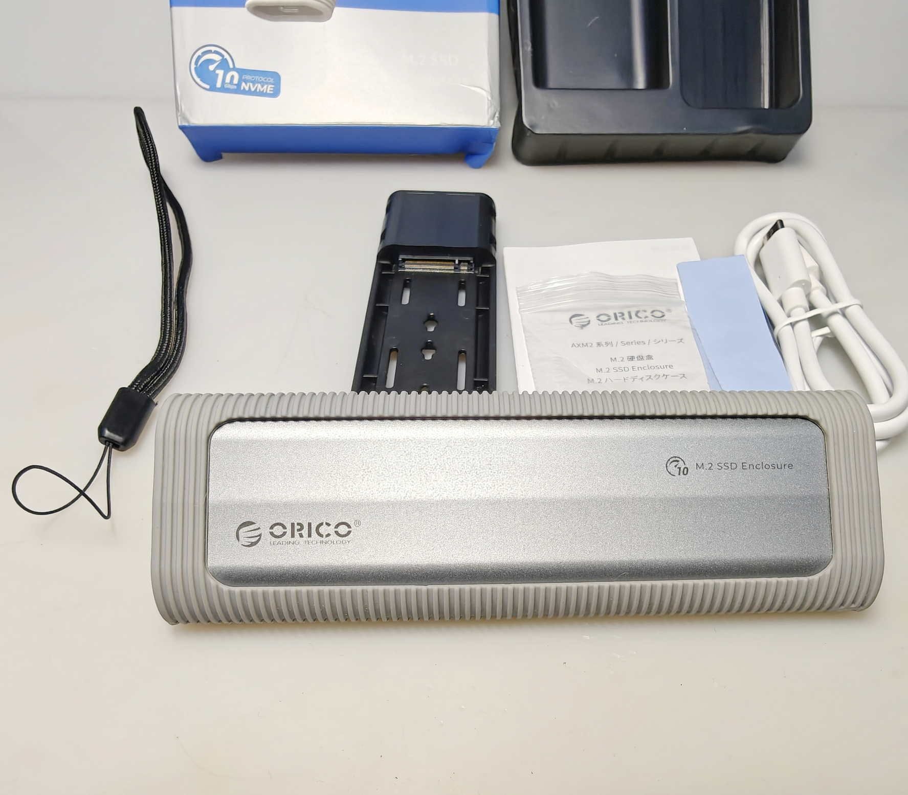 Orico M2 NVME PCIe HDD Box SSD карман 10Gbit/s AXM2-D2-GY внешний HDD