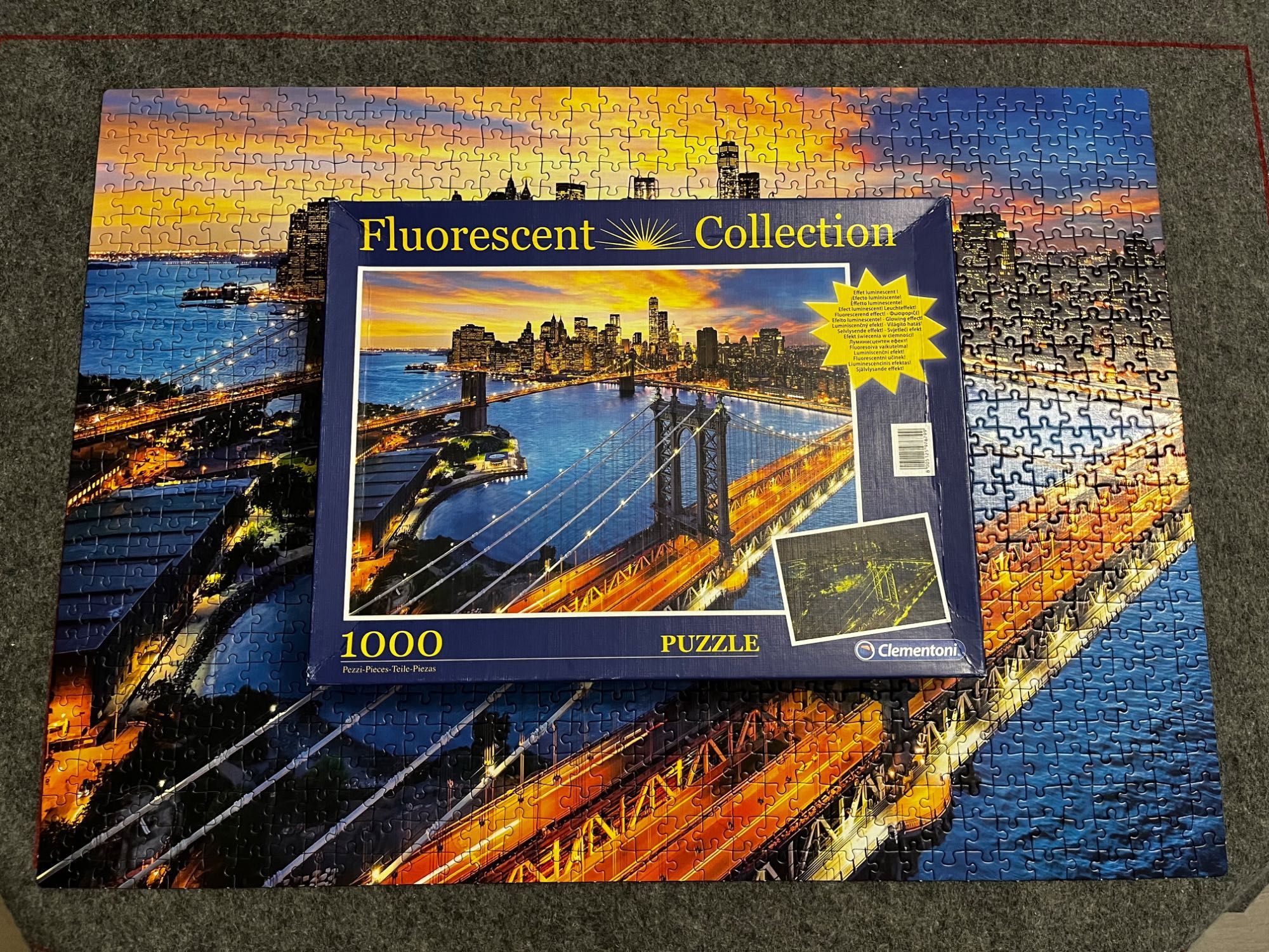 Puzzle Clementoni fluorescencyjne, 1000