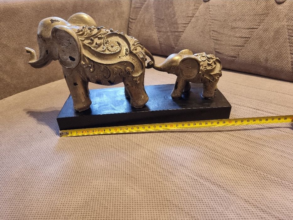 Dekoracja słoń i słoniątko z Indii