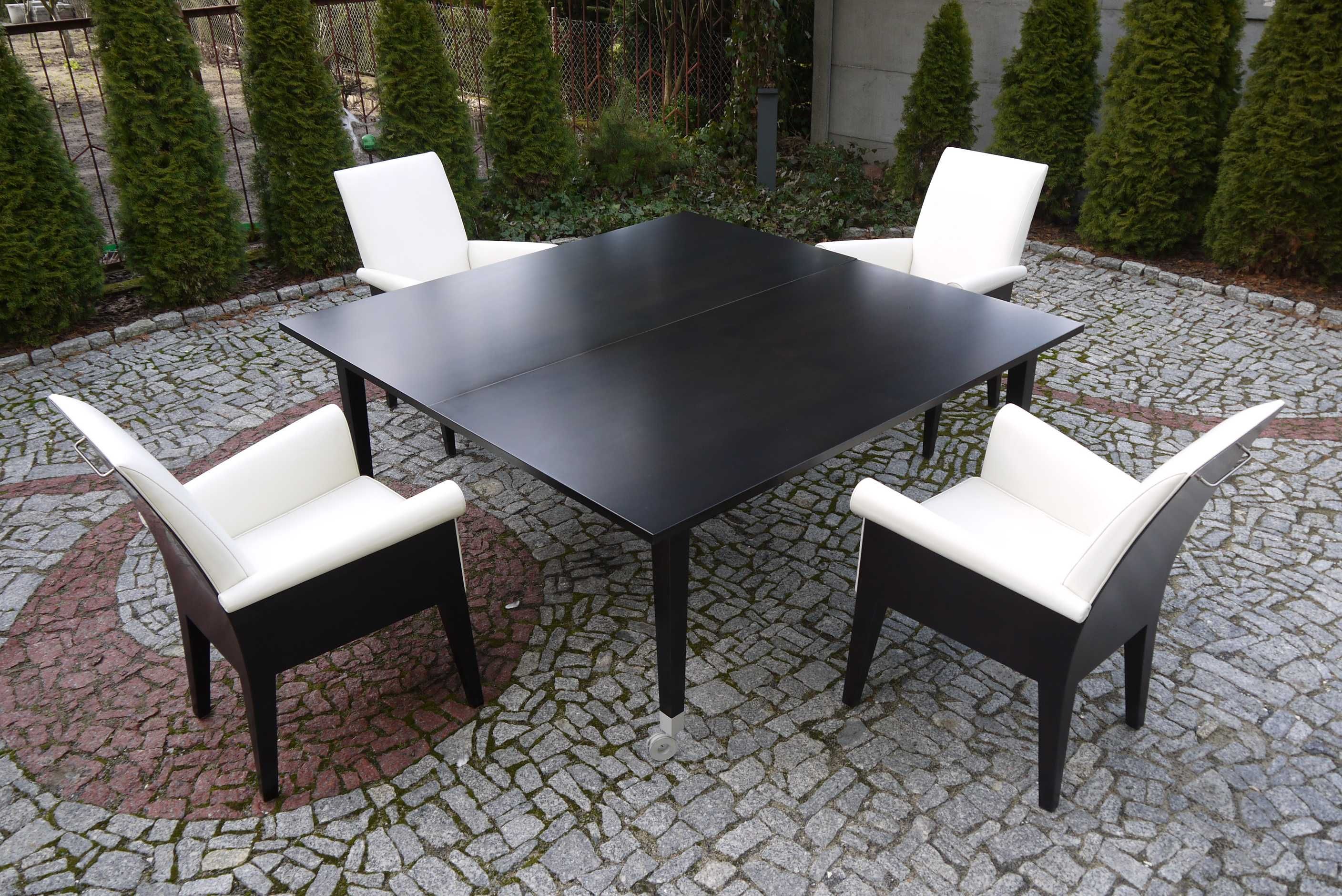 Philippe Starck Driade dla koneserów fotele drewno skóra stan bdb/db