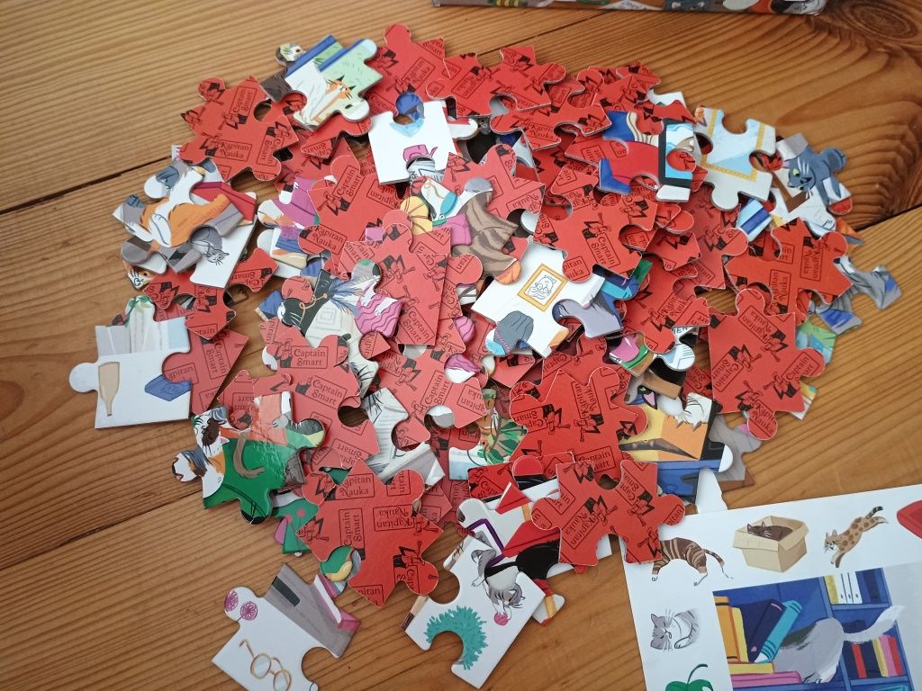 Puzzle obserwacyjne Koty Kapitan Nauka 104 elementy