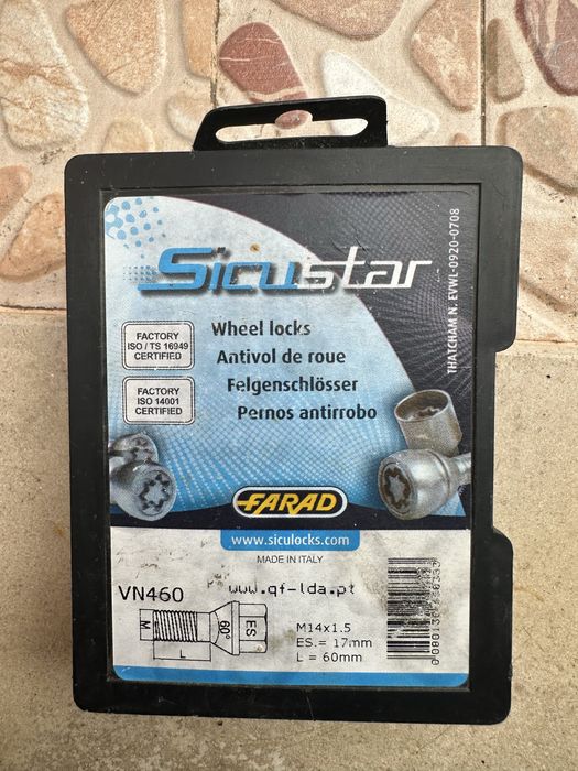 Conjunto de porcas de seguranca