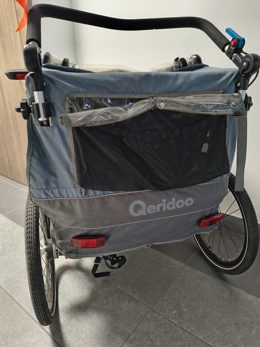 Qeridoo Sportex 2 Przyczepka Rowerowa Jeans Blue rok 2021