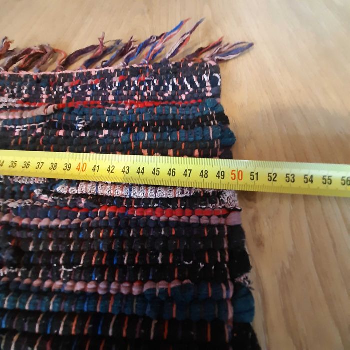 Tapete 100% Algodão Multicolor Escuro 50x100cm