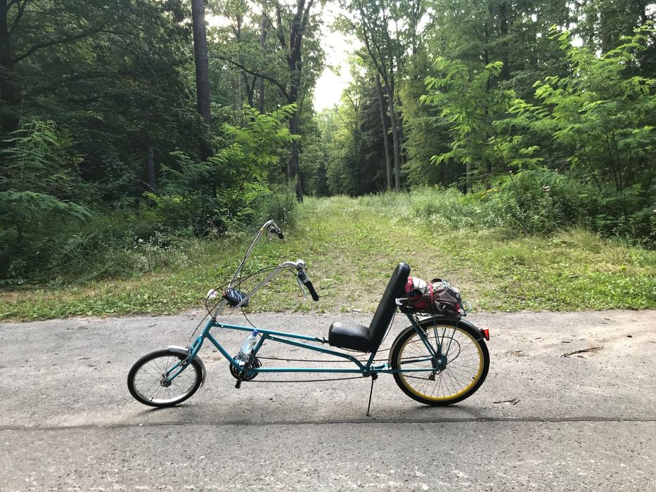 Rower poziomy samoróbka