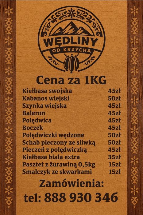 SWOJSKIE WĘDLINY,  dostawa przed Świętami, Wysyłka !!