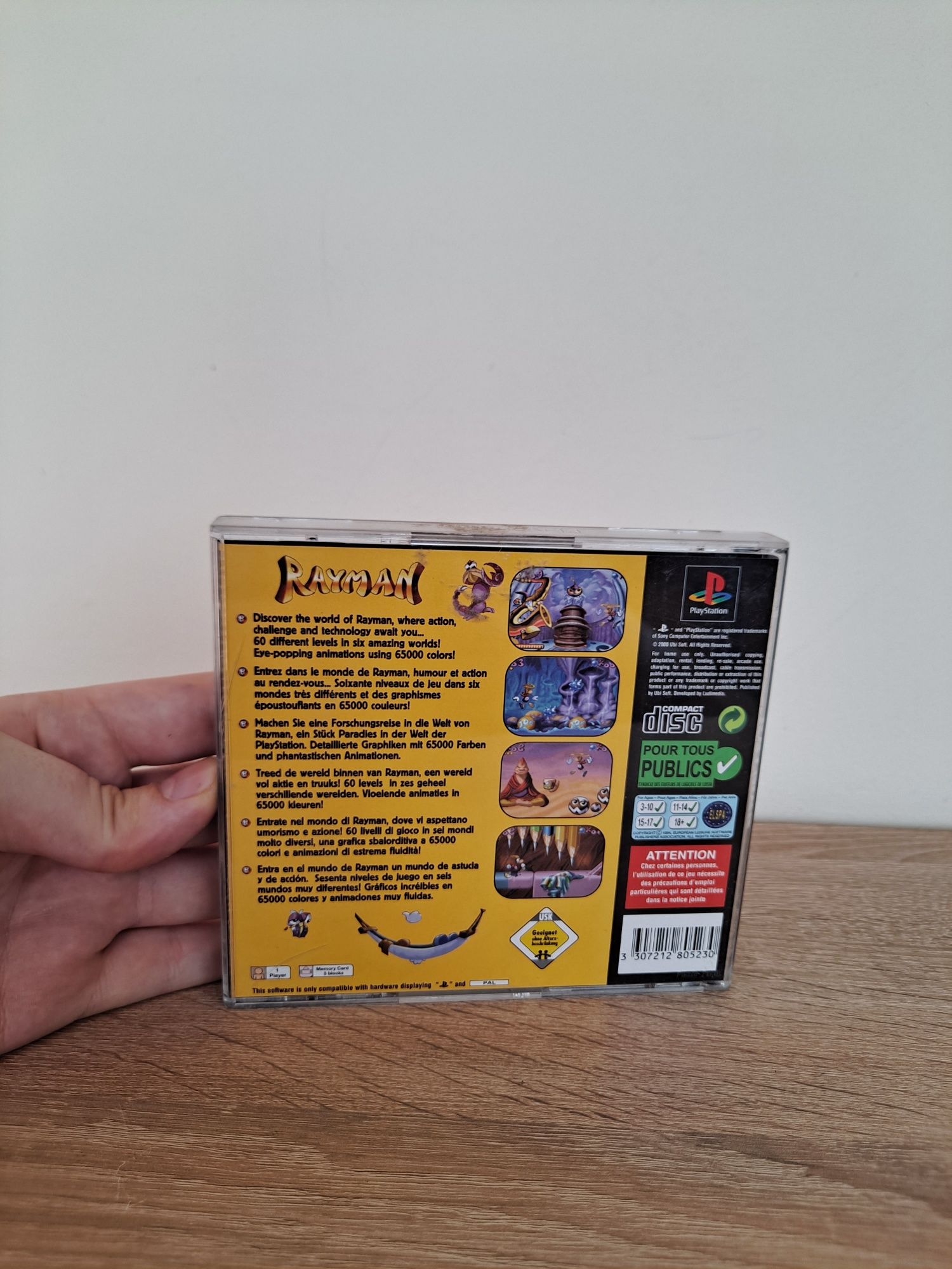 Rayman PSX PS1 PlayStation 1