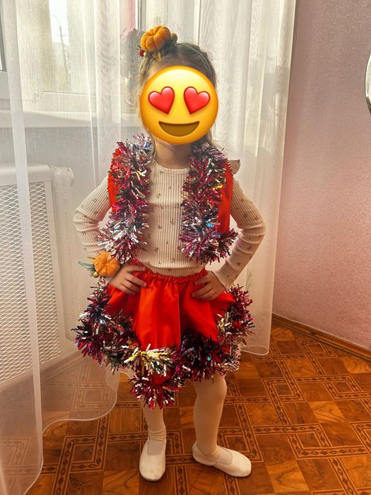 Костюм мандаринки з обручем та на ручку