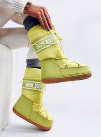 Snow Boots Wysokie Tange Flu Yellow