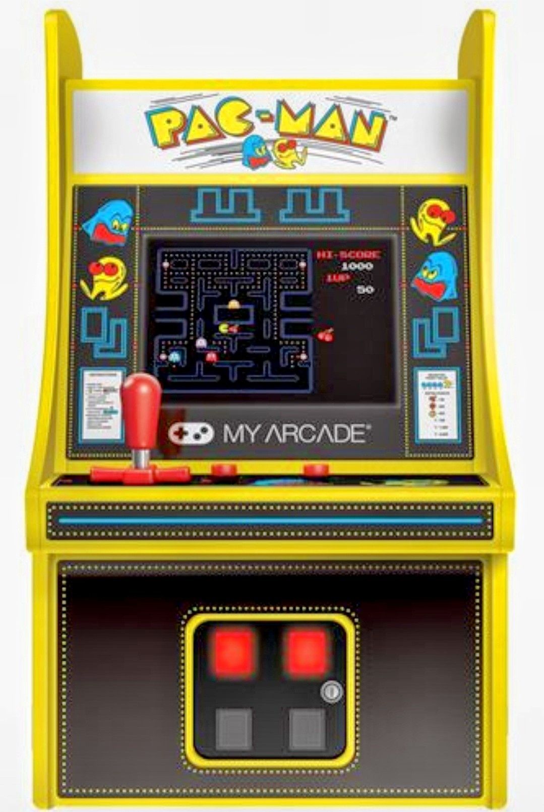 Pac Man micro player oficial retro arcade