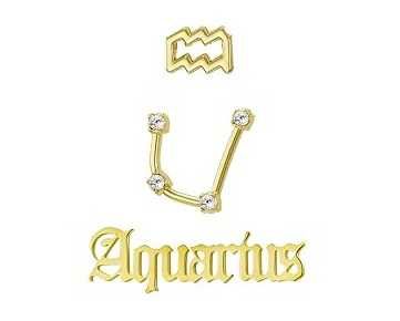 Кулони Знак зодіаку Водолій Aquarius Подарунок
