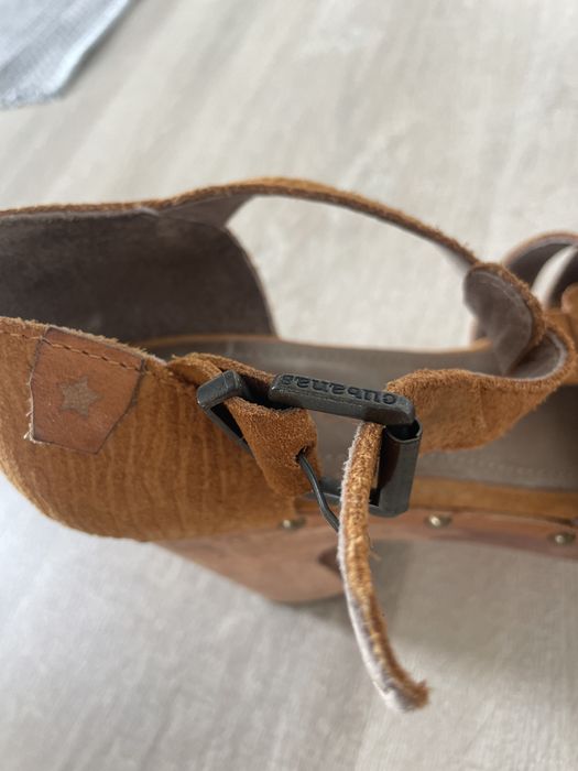 Sandálias cubanas castanhas 37
