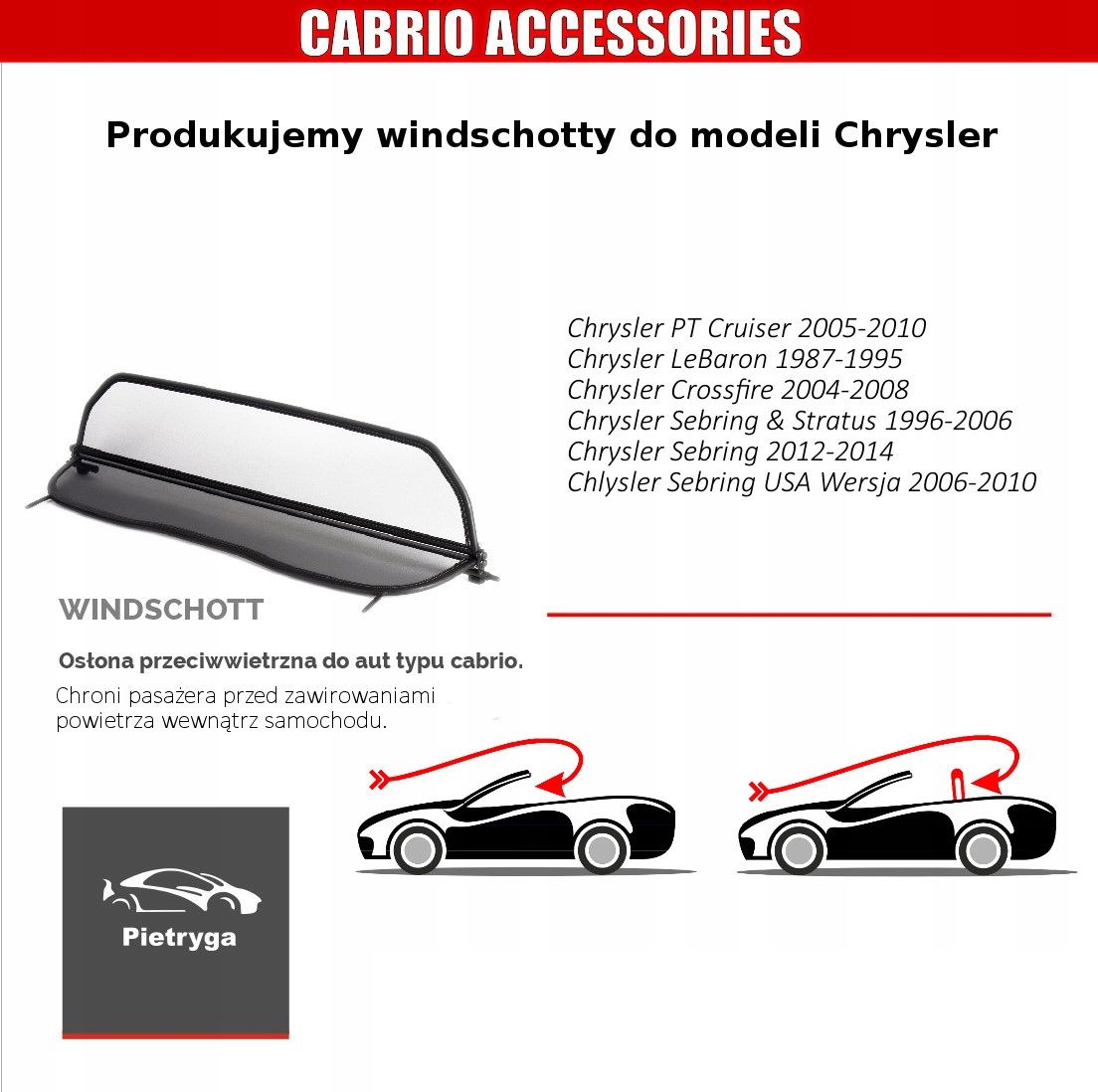 Windschott Chrysler Sebring&Stratus 1996_2007