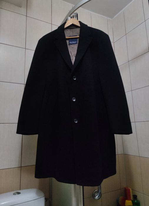 płaszcz XL McNeal coat dyplomatka overcoat wełna wool wełniany wool bl