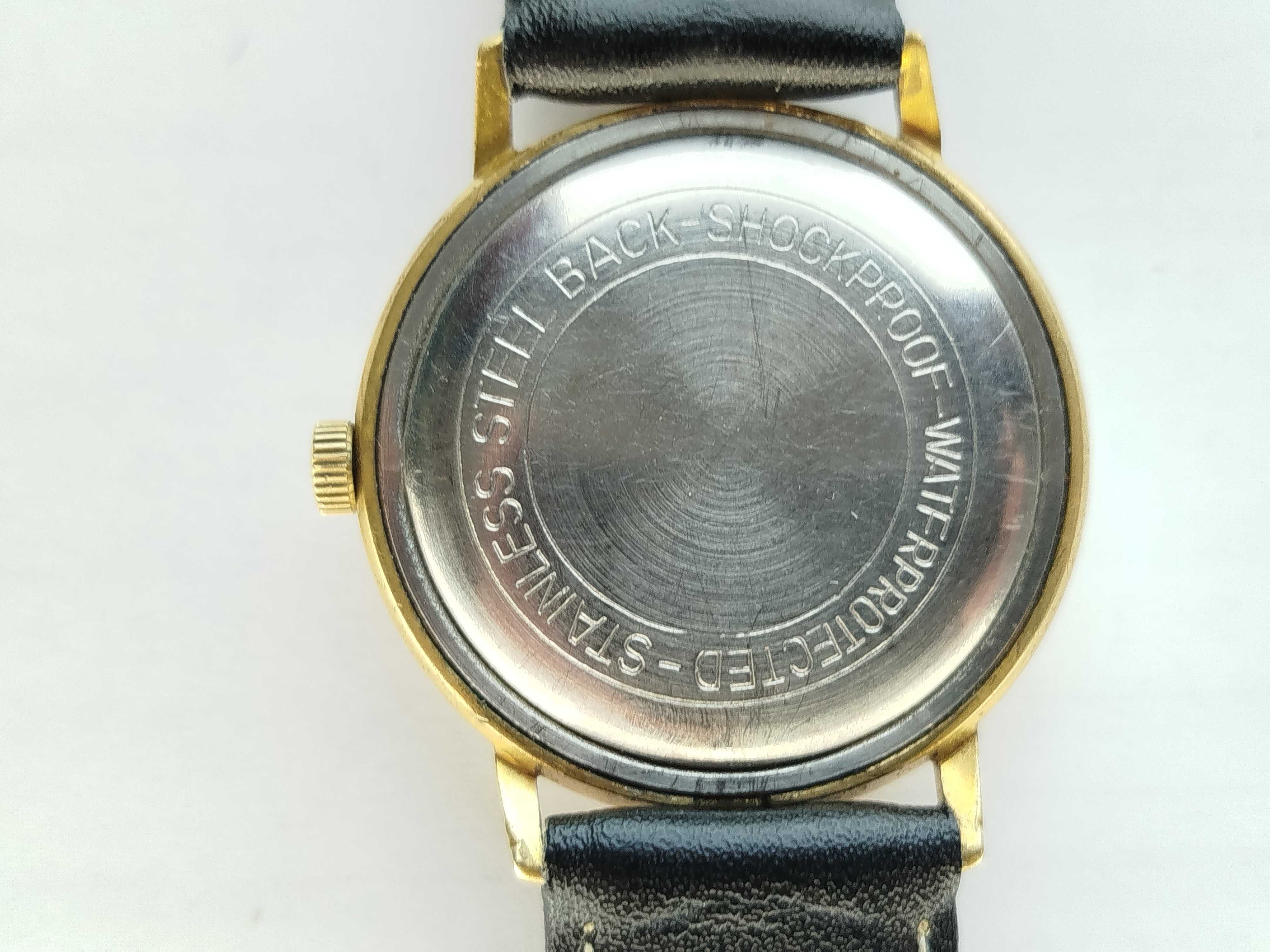 Zegarek na rękę Anker z paskiem skórzanym 17 jewels