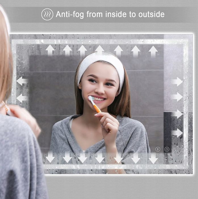 Lustro łazienkowe LED Dripex, 60 x 80 cm