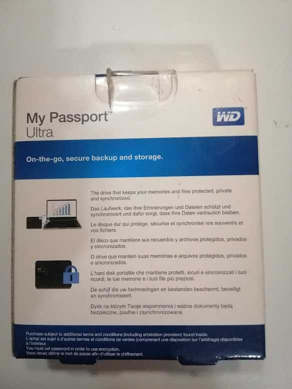 Жесткий диск внешний Western Digital My Passport Ultra 1TB White