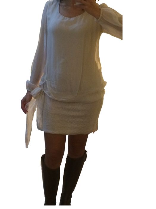 Vestido curto branco S (it 40)