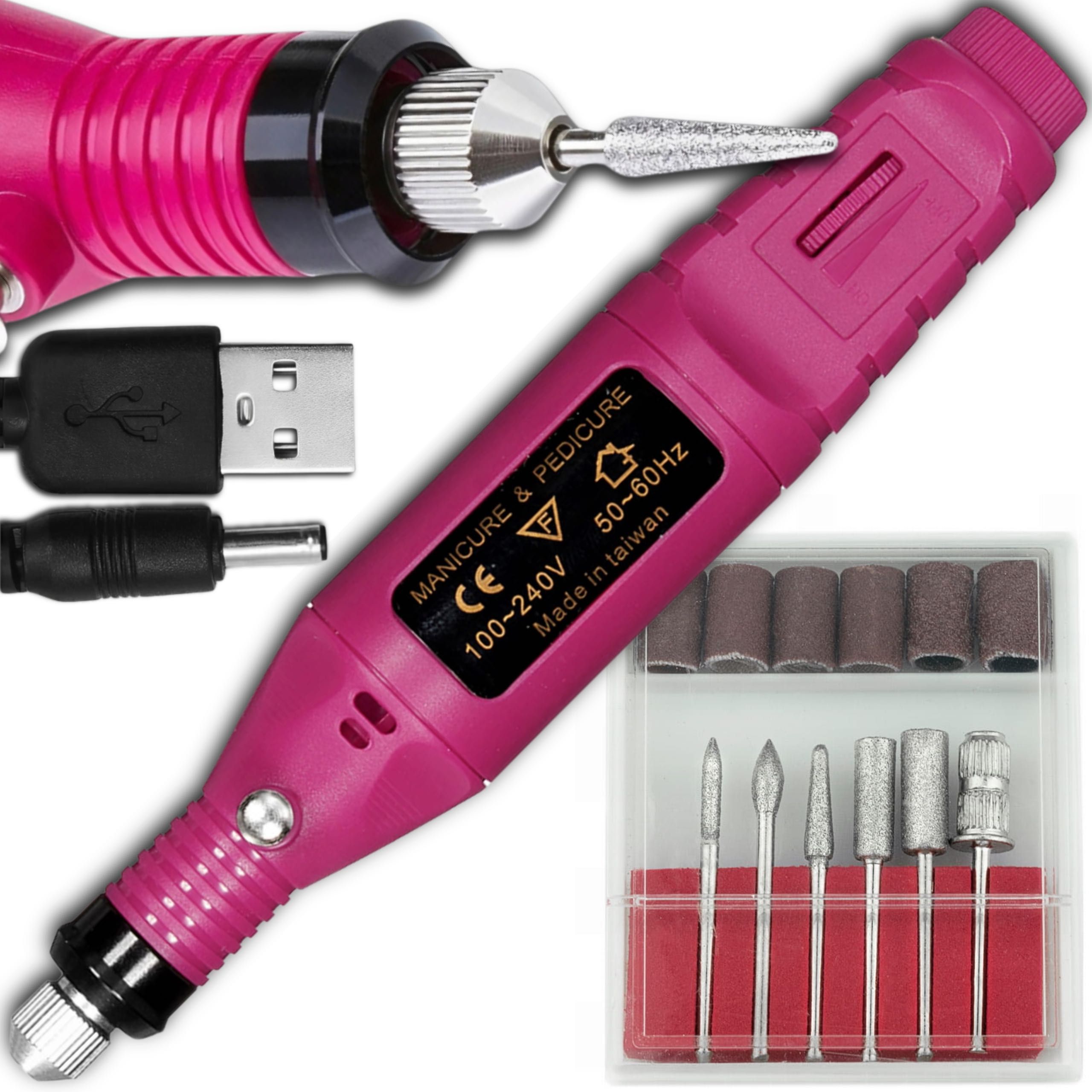 FREZARKA do paznokci manicure pedicure+zestaw frezów GRATIS