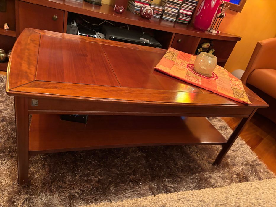 Elegancki Stolik kawowy z drewna