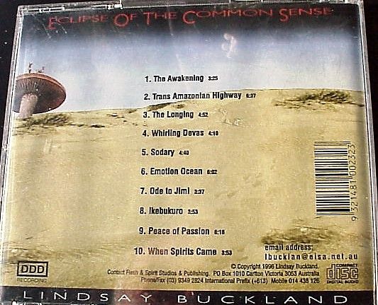 Lindsay Buckland Eclipse Of Common Sense z autografem CD