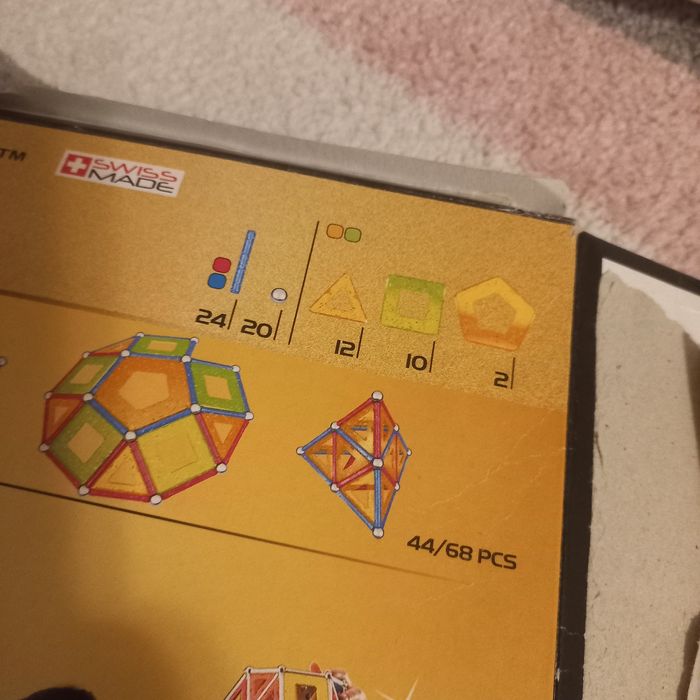 Klocki magnetyczne geomag glitter