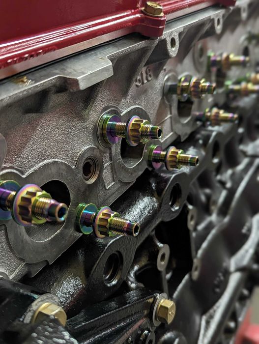 Tytanowe szpilki kolektora wydechowego 2jz, 1jz, rb25, sr20 m10x1.25