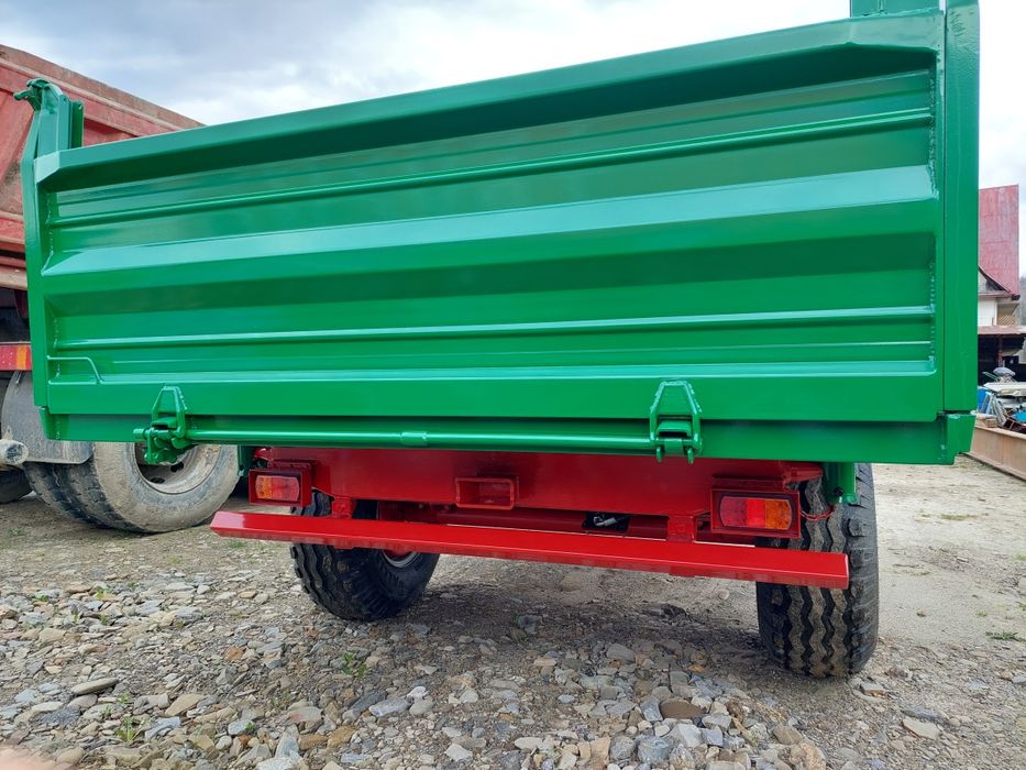 Przyczepa jednoosiowa z kiprem, kiprówka, rolnicza