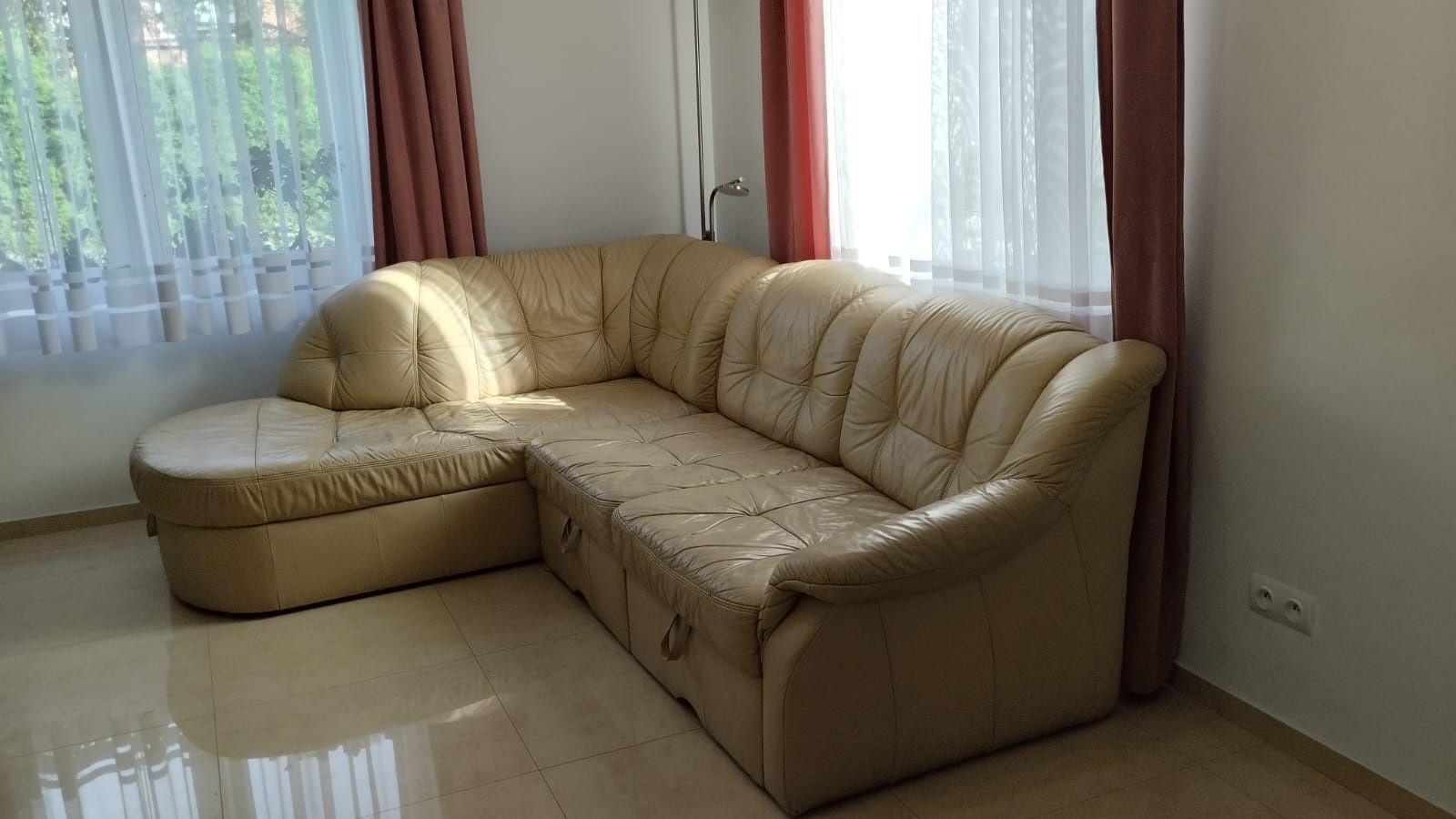 Elegancka sofa skórzana 250x190