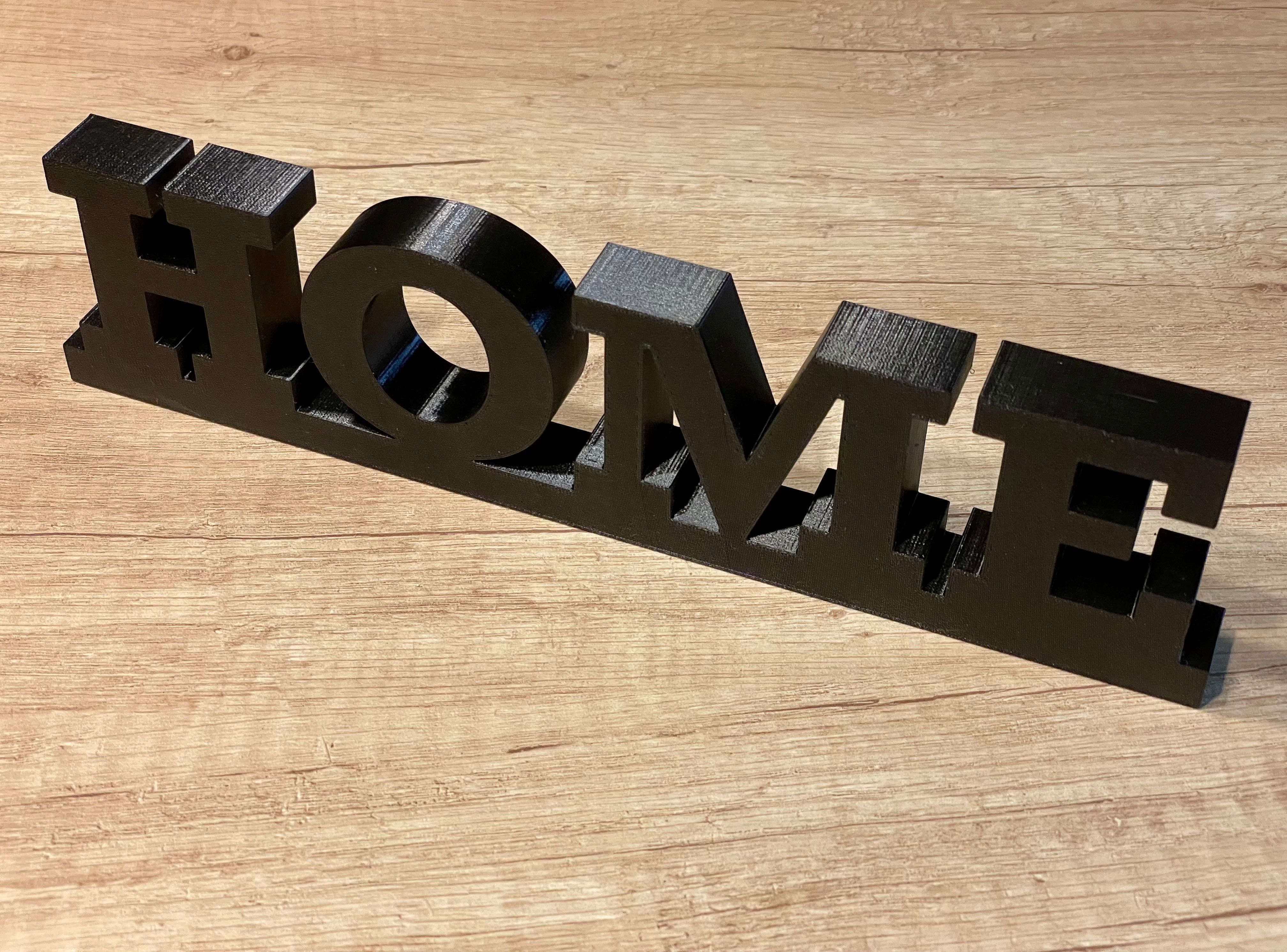 Napis 3D "HOME" 24cm