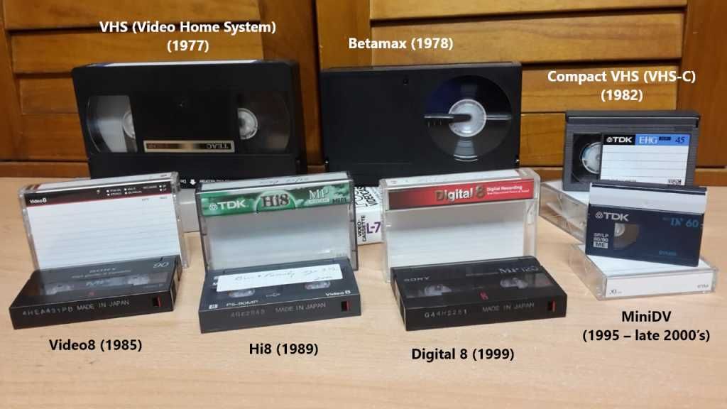Оцифровка видеокассет miniDV , VHS , HDV , VIDEO 8 , Hi8 , VHS-C