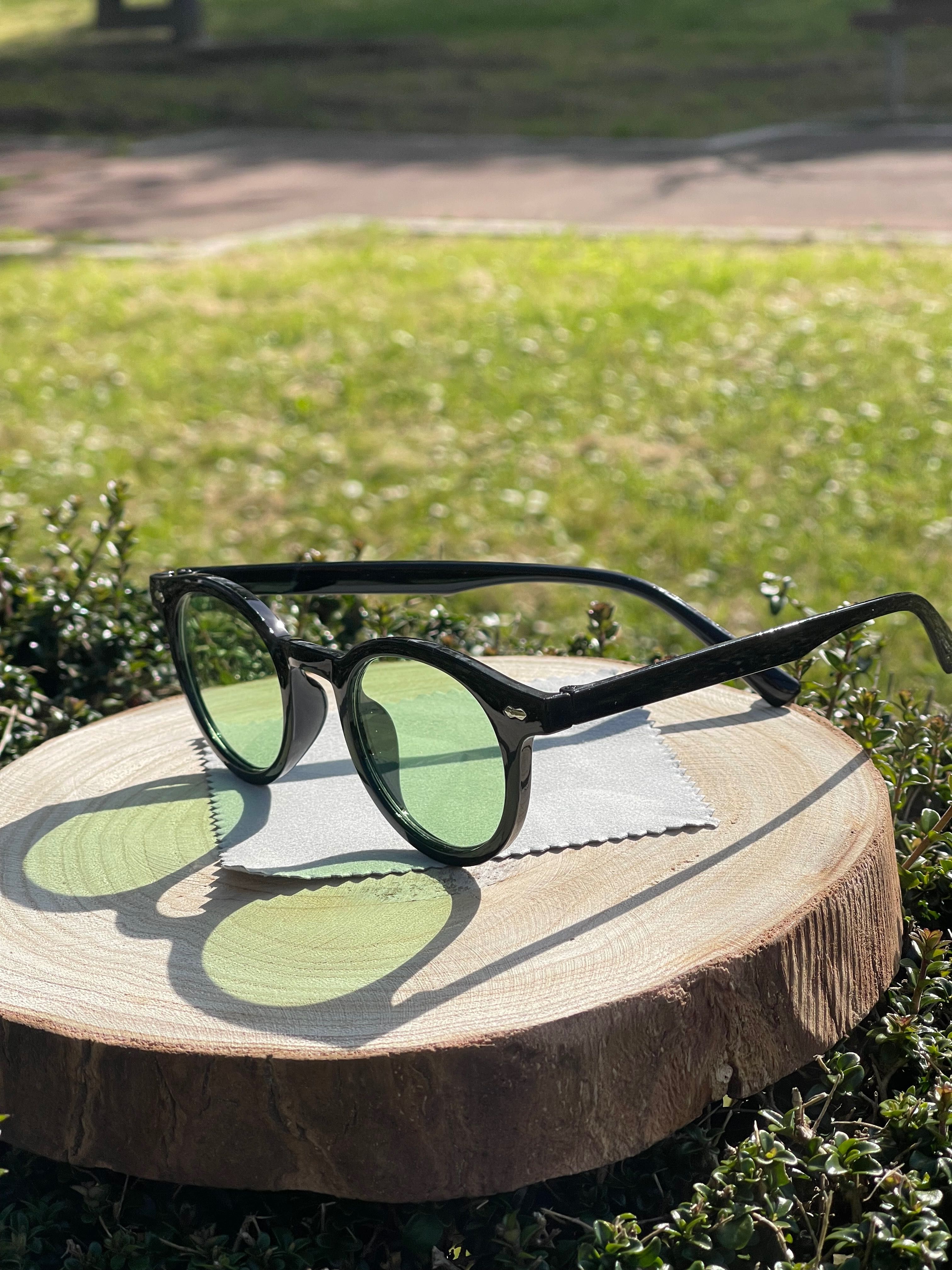 Óculos de sol lente verde