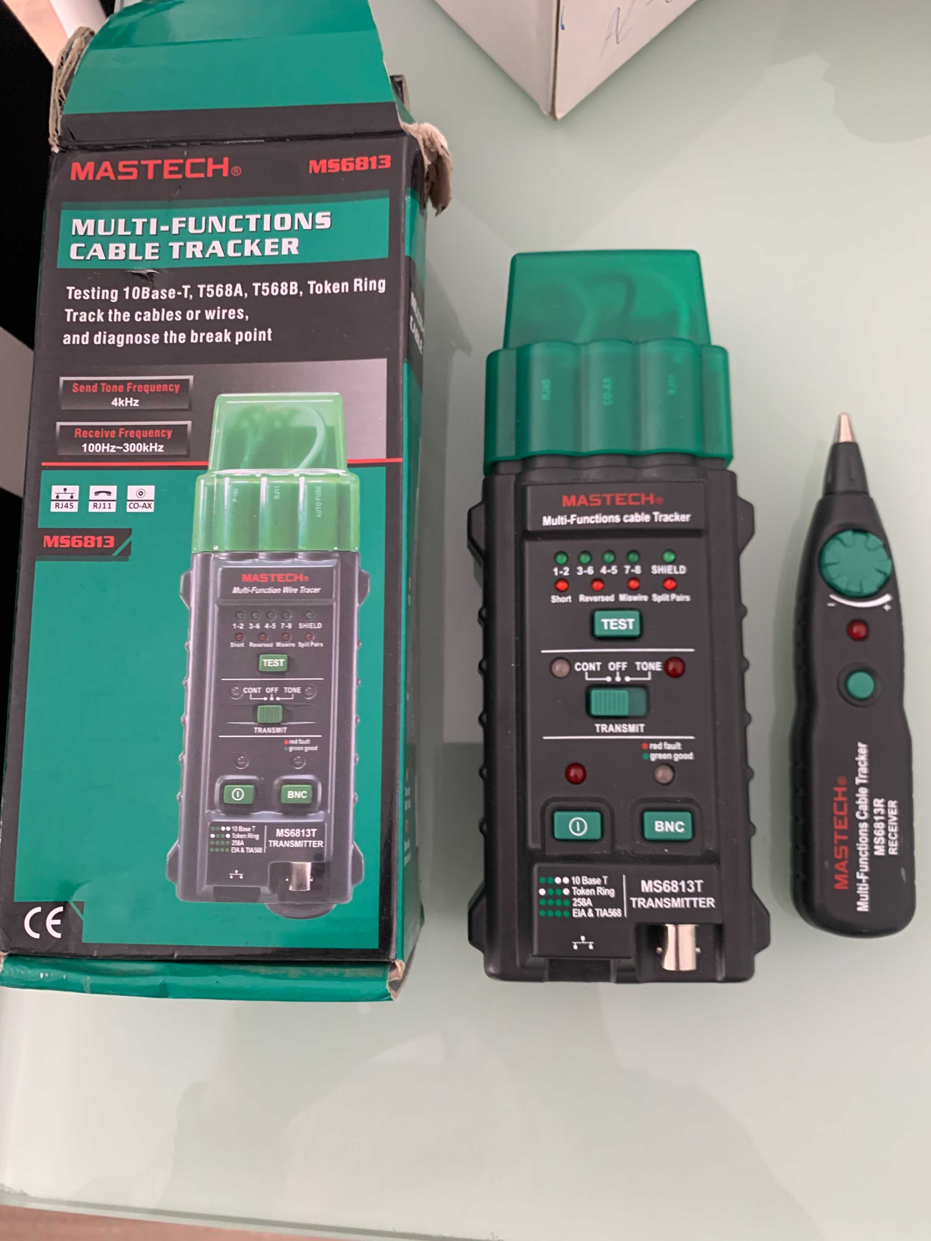 Detetor de cabos multifunções MASTECH MS6813