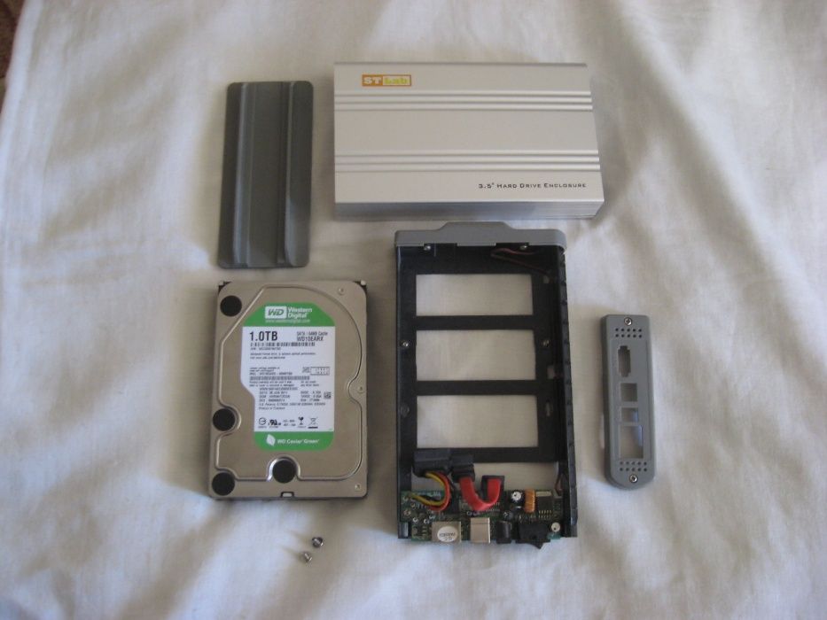Карман 3,5" HDD Enclosure ST-LAB S-210, USB2.0 + ESAT