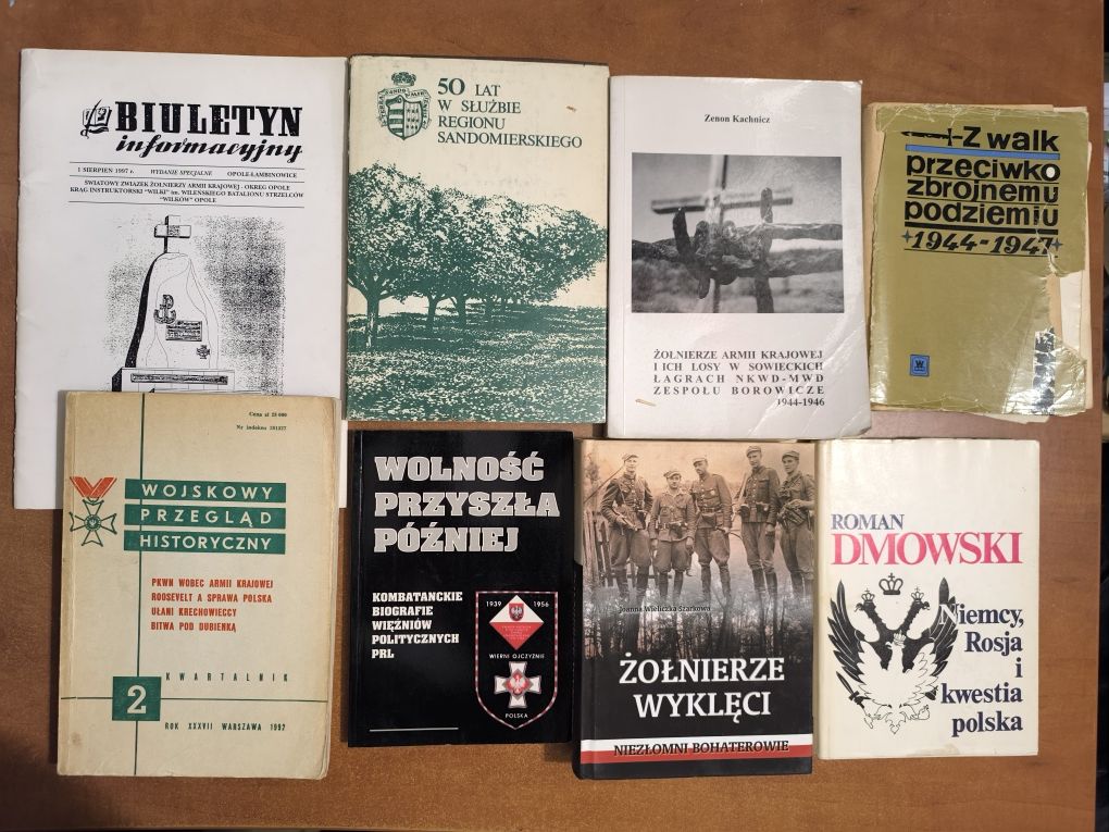 8 książek Żołnierze Wyklęci Armii Krajowej Roman Dmowski