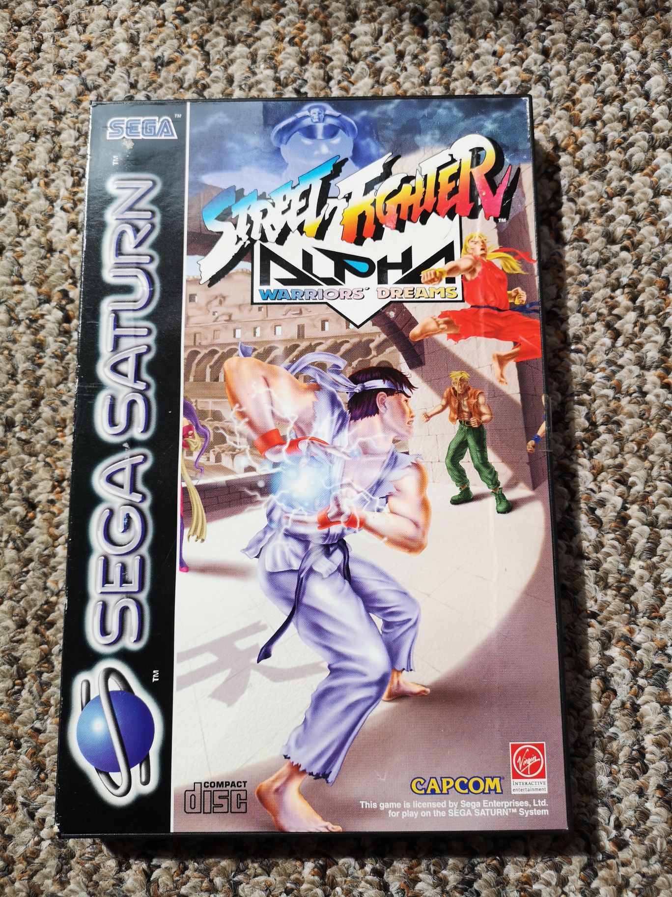 Sega Saturn gra Street Fighter Alpha PAL angielski bez rys