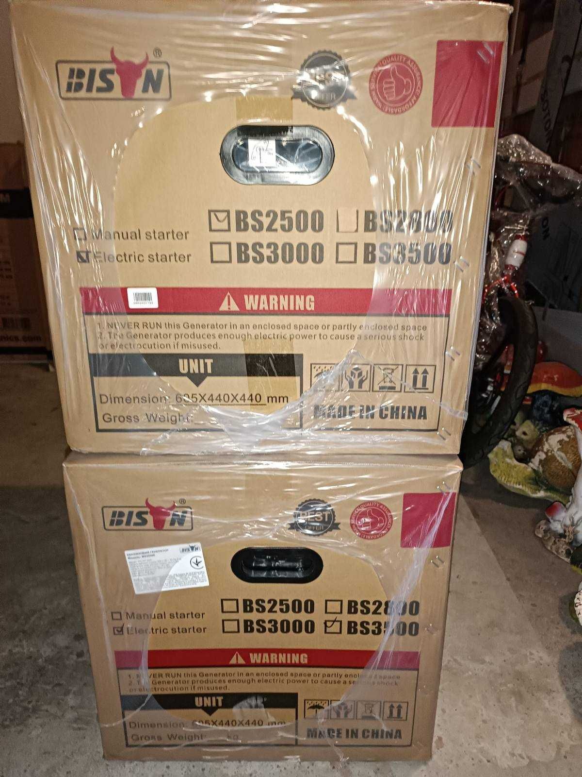 Бензинові генератори BISON BS2500E 2000/2300W, BS5500E 3000/3500W
