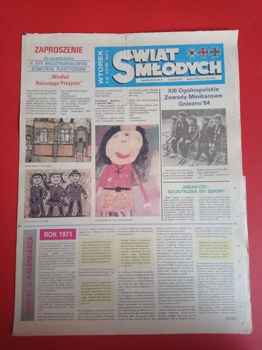 Świat młodych, nr 88/1984, 24 lipca 1984, Zapomnij o Ziemi