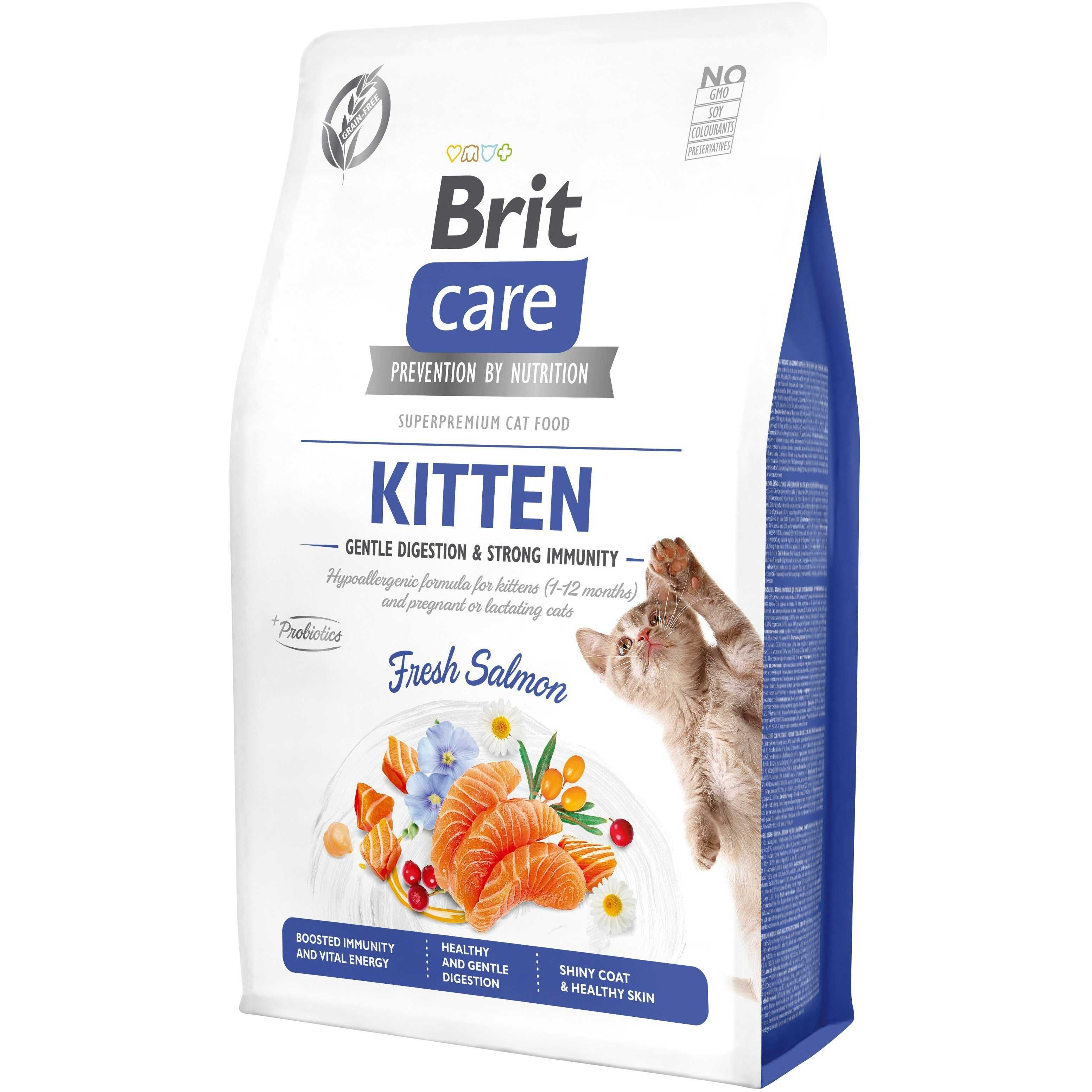 Brit Care Cat GF KITTEN 2 кг для кошенят. 2 Види Бріт Кеа