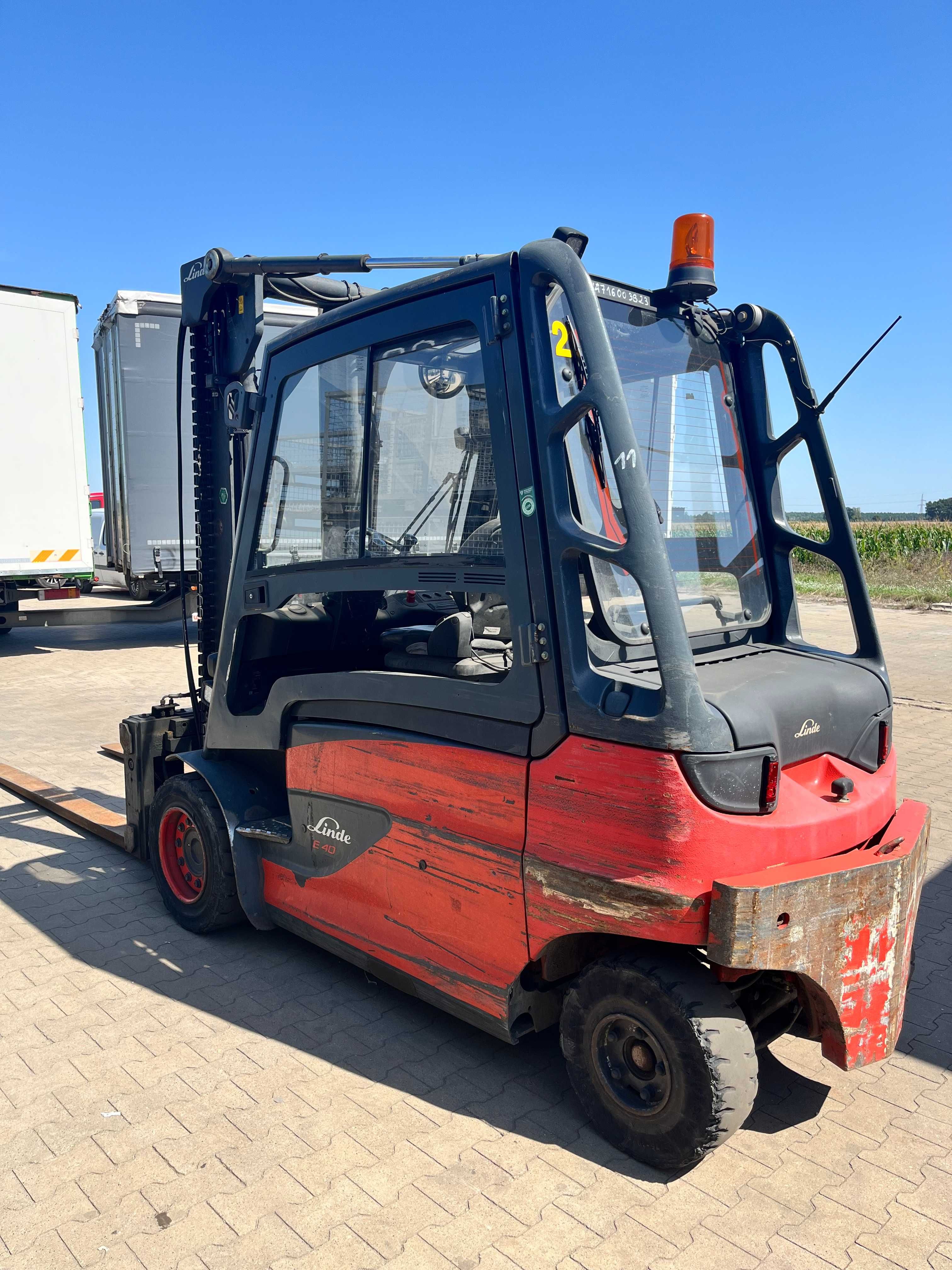 Wózek widłowy Linde E40 4t Elektryczny