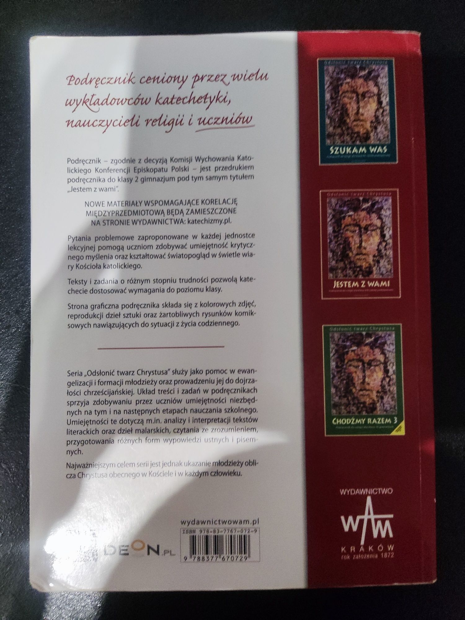 Książka do religii klasa 8 "Jestem z wami"