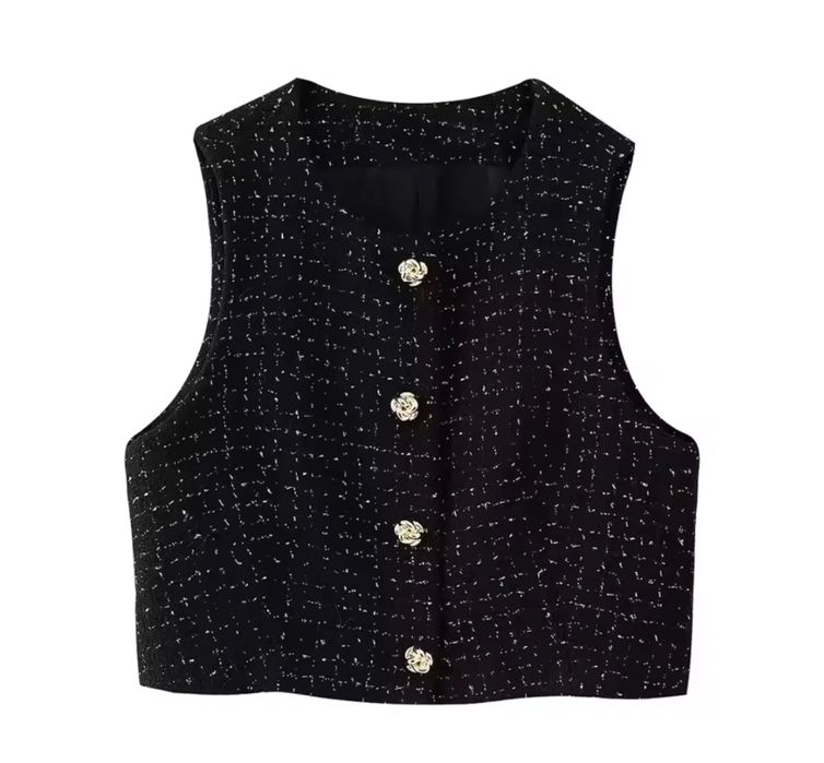 Костюм Zara чорний твід шорти,жилет розмір ХС