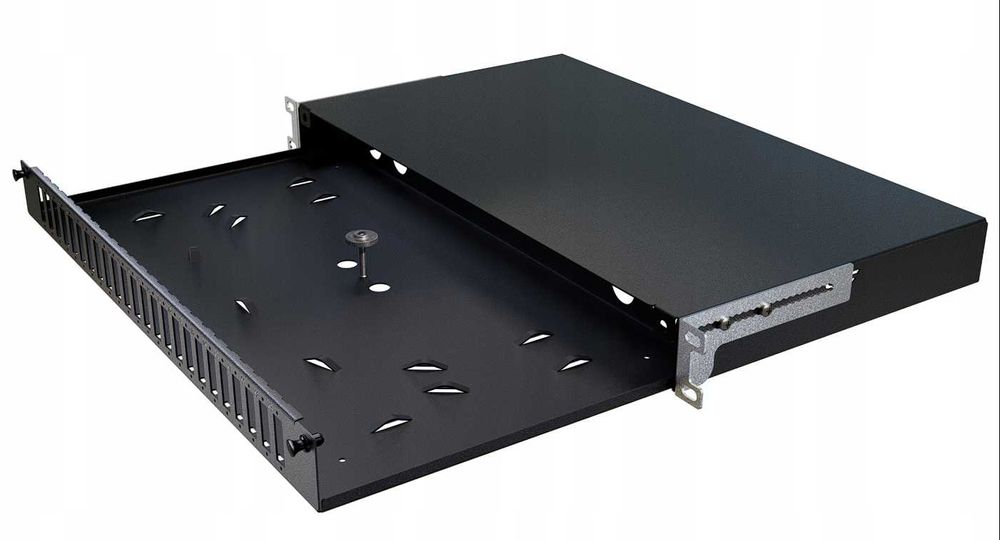 Przełącznica Światłowodowa Szuflada RACK 19" 1U 24xSC Duplex Czarna