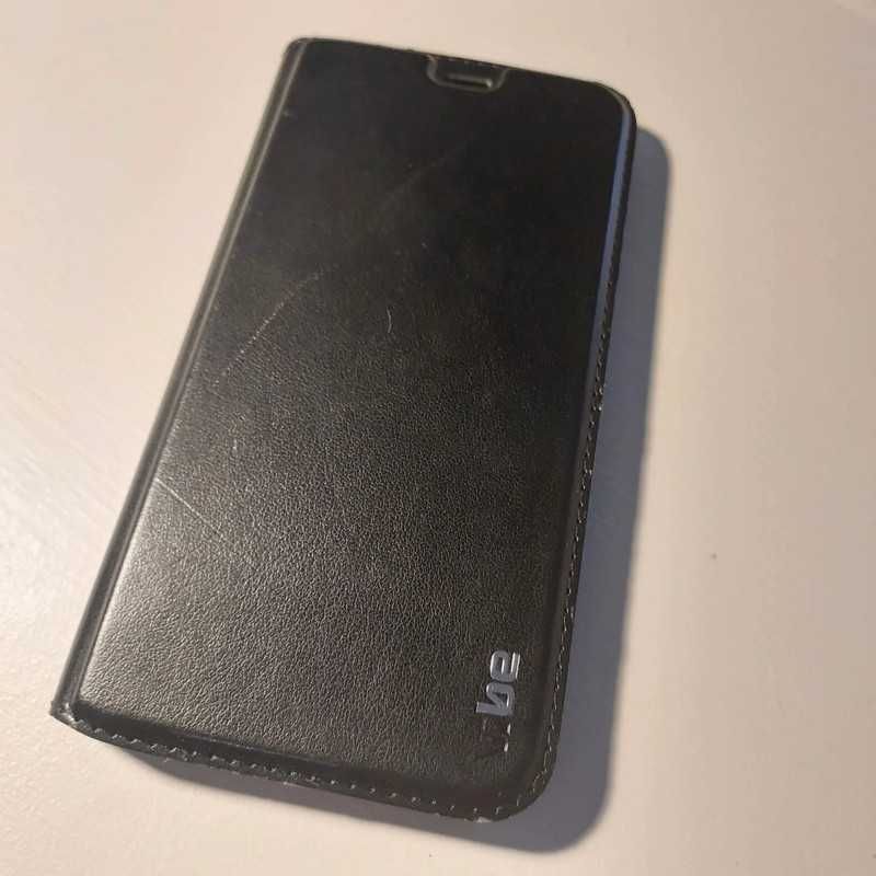Etui z klapką iPhone X ekoskóra czarne składane