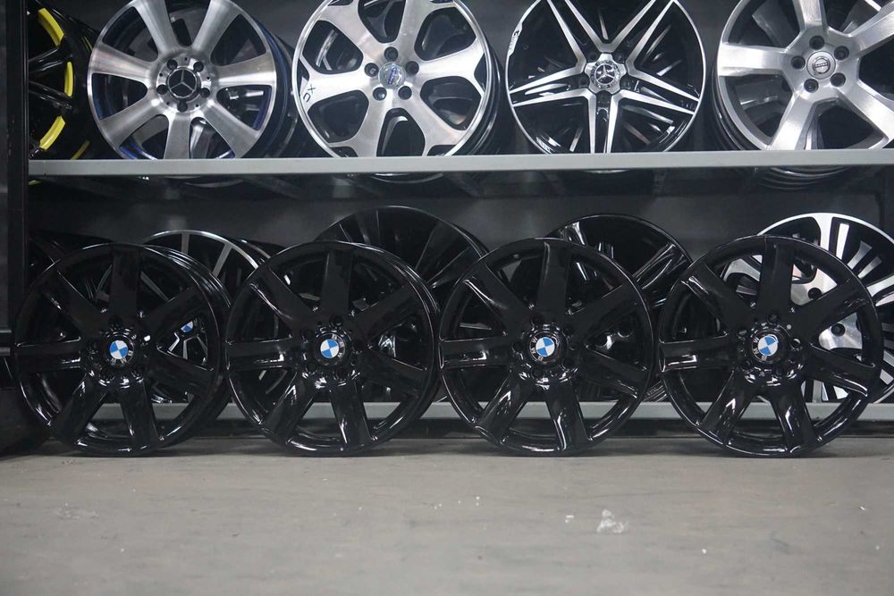 Alufelgi oryginał BMW 5x120 8Jx17 et47 cb72,6 czarne perła, nowe dekle