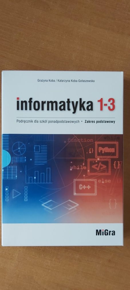 Nowy podręcznik informatyka 1-3 koba