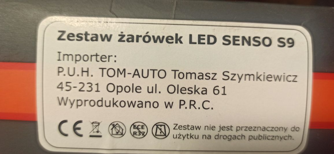 Zestaw żarówek LED COB H1 SENSO S9