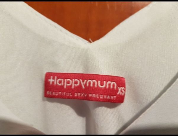 Happymum sukienka ciążowa xs błękitna elegancka zwiewna